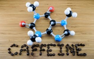  struttura molecolare della caffeina